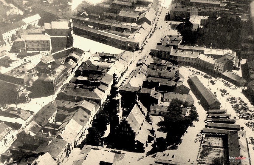 Lata 1930-1939 , Radom, panorama. Widok na ul. Rwańską,...