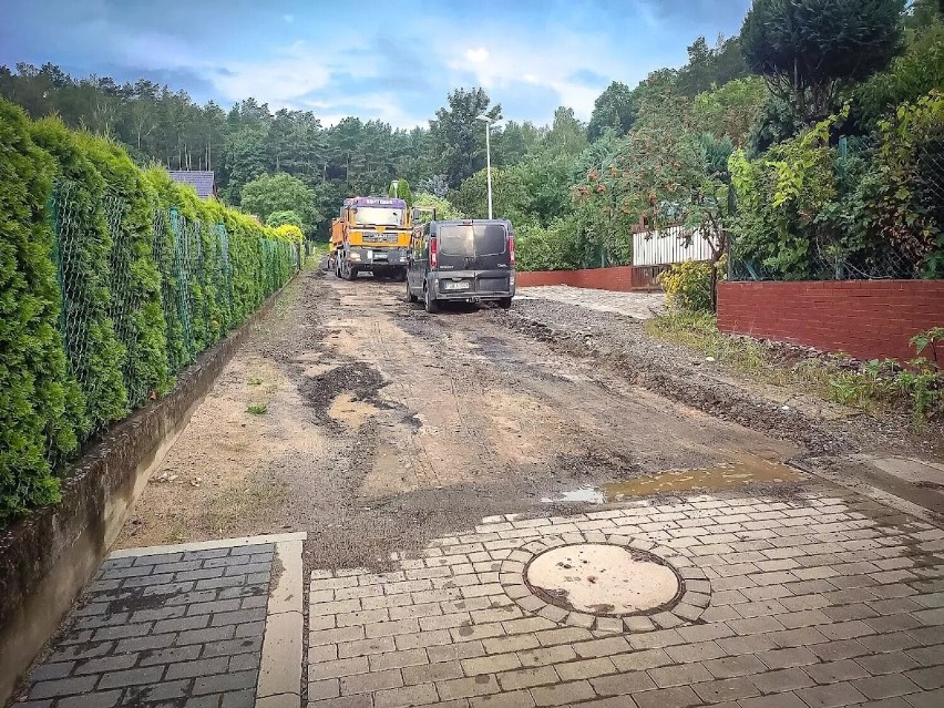 Remont ulicy Ułanów w Gorzowie został przerwany.