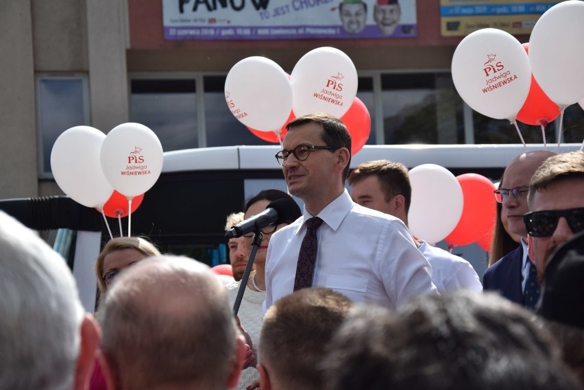 Zawiercie: spotkanie wyborcze z udziałem premiera Mateusza...