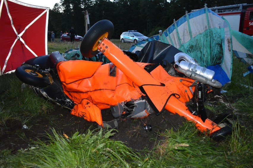 Wypadek motolotni. Nie żyją dwie osoby [FOTO]