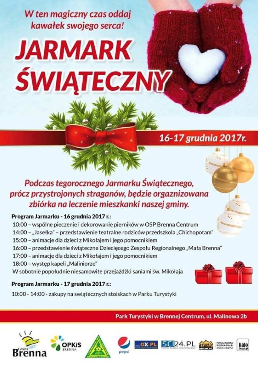 Jarmark Świąteczny w Brennej trwać b ędzie w dniach 16-17...