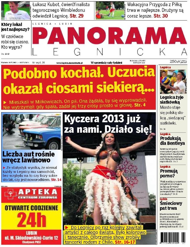 W Panoramie Legnickiej dostępne są najważniejsze informacje z życia Legnicy i regionu. Znajdziecie ją w każdym kiosku.