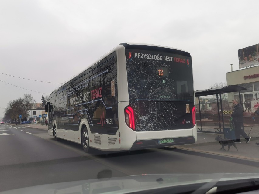 MPK we Włocławku testuje nowy autobus elektryczny marki MAN....
