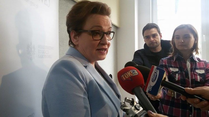 Mysłowice: minister Anna Zalewska dziękowała miastu za dobrze wdrażaną reformę edukacji