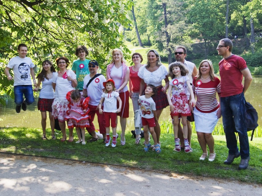 3 maja 2012 w Łazienkach Królewskich - flash mob