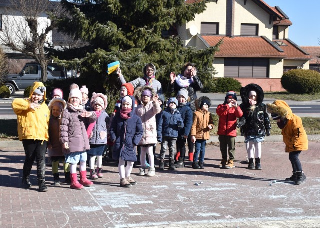 Przedszkolaki z gminy Siedlec wzięły udział w Dniach Solidarności z Narodem Ukraińskim