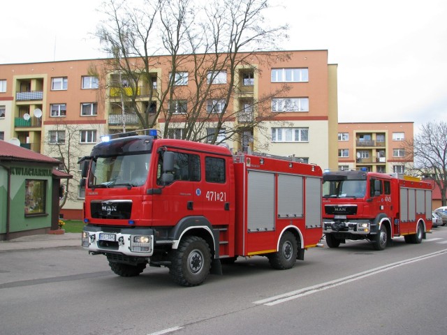 W bloku przy ul. Legionów Piłsudskiego 6 w Siemiatyczach interweniowali strażacy. Przyczyną był ulatniający się gaz.