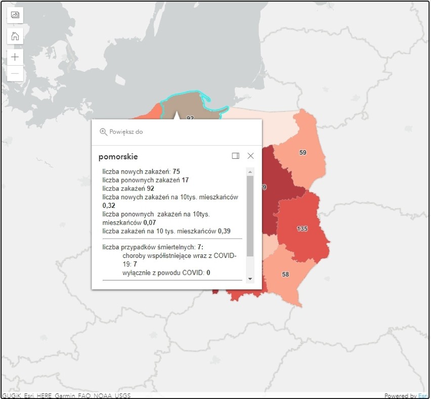 Pandemia COVID-19 na ziemi puckiej. Zakażenia w powiecie puckim - raport 20.04.2022