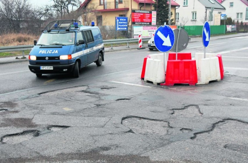 Tymczasowe rondo przy ulicy Szajnowicza-Iwanowa i Malików...