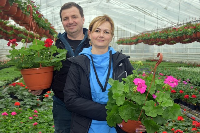 Sylwia i Zbigniew Przybylscy zapraszają po kwiaty na Wiosenną 5 w Serbach