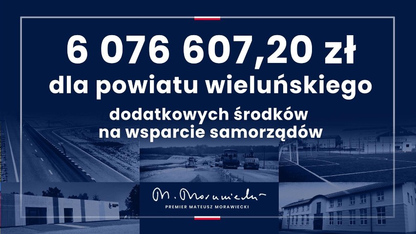 Dodatkowe 10 mln zł wpłynęło do budżetów Wielunia i powiatu. Na co poszły pieniądze? 