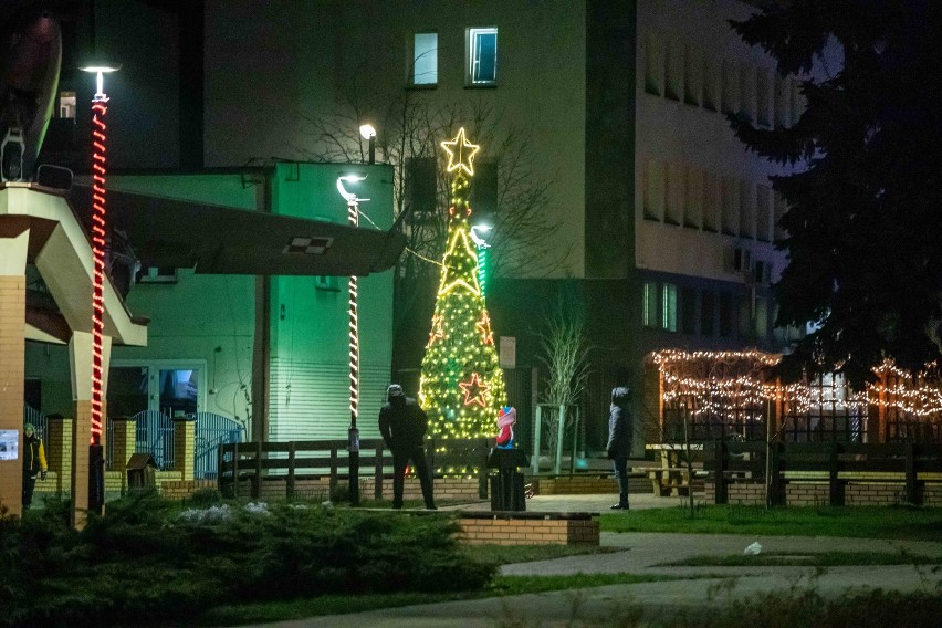 Świąteczne iluminacje w Mońkach