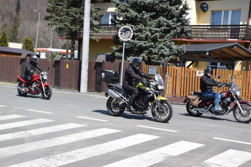 Dzisiejsza parada motocykli w Szczyrku