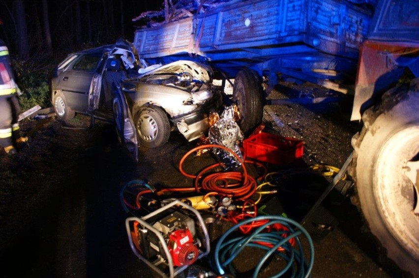 Groźny wypadek na trasie Sulmierzyce - Odolanów
