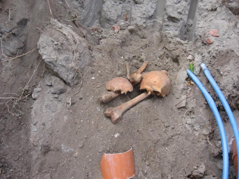Kości w Gardei: W trakcie prac modernizacyjnych znaleziono kości sprzed II wojny światowej