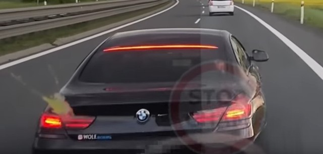 Wyczyny właściciela BMW na grudziądzkich numerach zostały zarejestrowane przez internautów