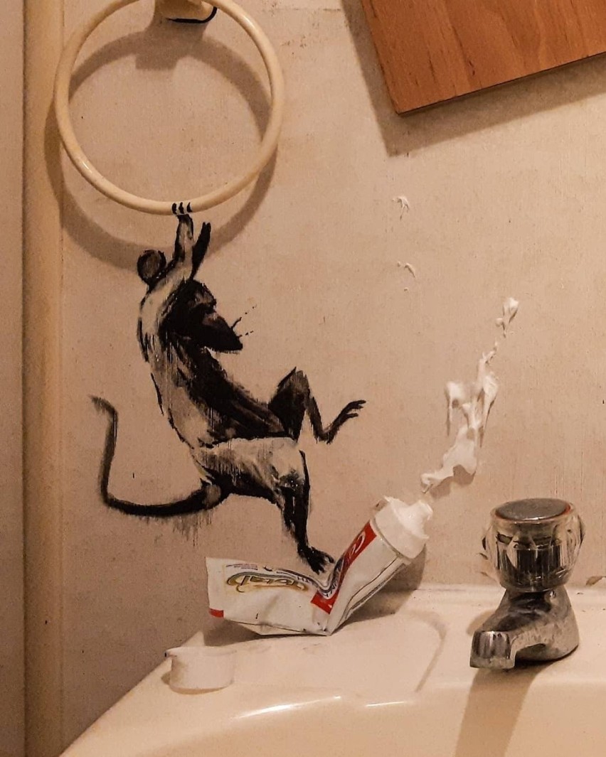 Banksy znów jest na ustach wszystkich. Czas kwarantanny...