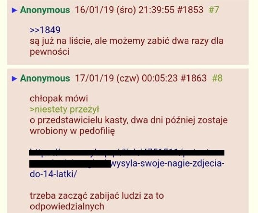 Do naszej redakcji dotarły screeny z forów dla pedofilów....