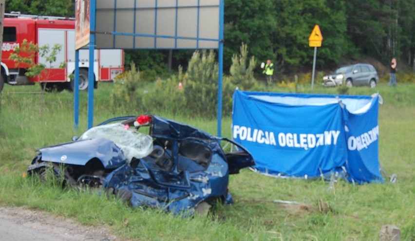 Wypadek w Rosochach. 2 osoby zginęły w wypadku samochodowym w gminie Linia [ZDJĘCIA]