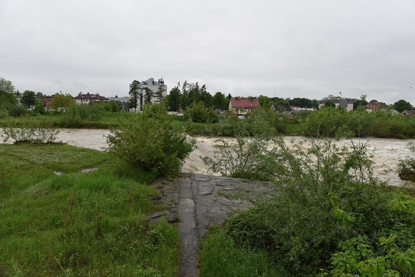 Wielka woda w Kamienicy. Rzeką  płyną... śmieci   