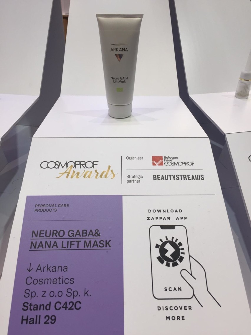Arkana wśród 4 najlepszych produktów pielęgnacyjnych na Cosmoprof Awards 2019