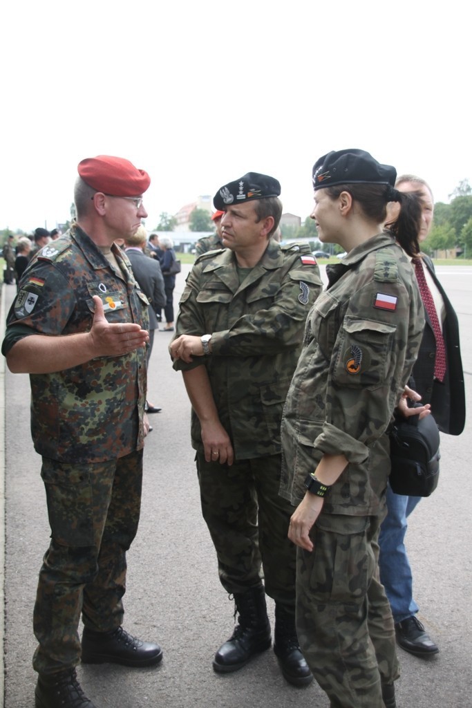 Biało-czerwona na przekazaniu dowodzenia w Lipsku