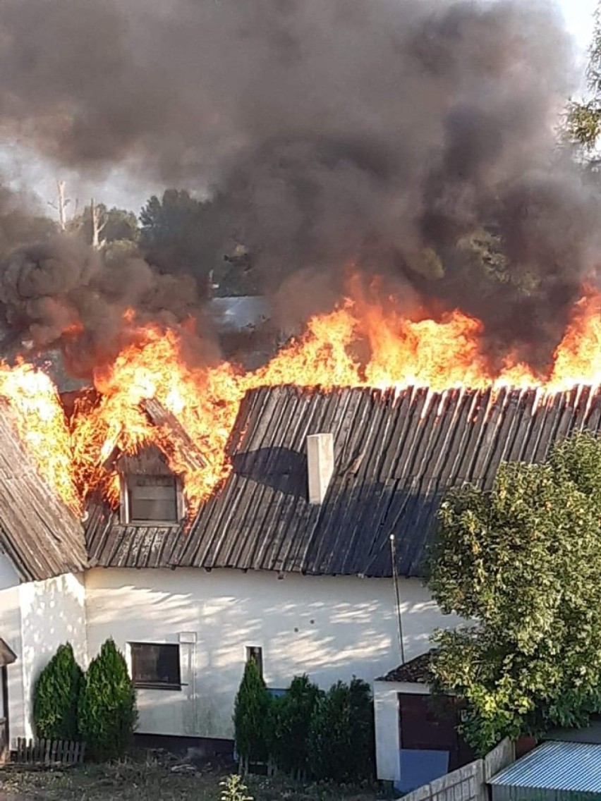 Pożar budynku mieszkalnego w Opalenicy