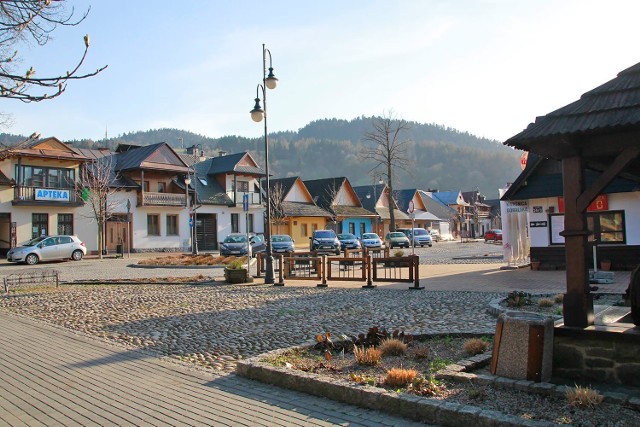 Rynek w Krościenku nad Dunajcem