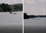 Kajakarze boją się pływać po Jeziorze Somińskim. Mamy filmiki z wyczynami skuterów wodnych