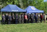 Policyjni jeźdźcy na koniach z całej Polski, a także Słowacji, Czech i Węgier, doskonalą swoje umiejętności w Sierakowie