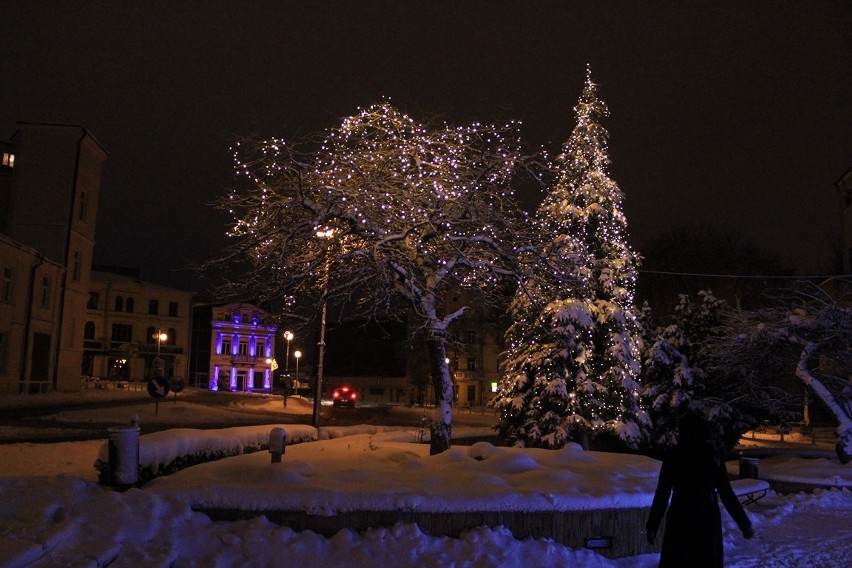 Zasypane śniegiem miasto