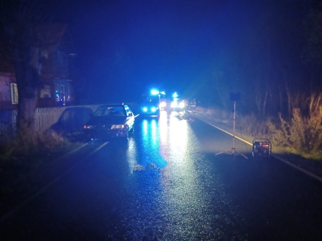 Śmiertelny wypadek na drodze powiatowej Rajcza-Zwardoń w Soli Kiczorze