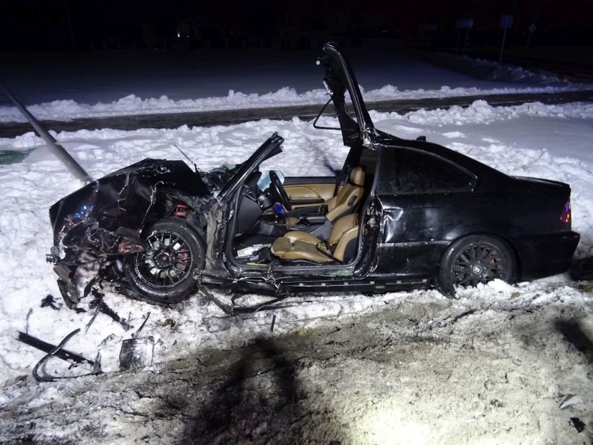 18 lutego około godz. 21 w Latkowie zderzyły się dwa pojazdy...