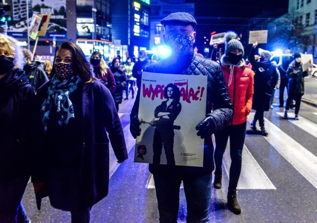 Technoprotest na ulicach Gdyni, 30.10.2020