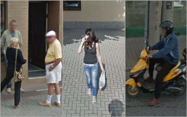 Mieszkańcy Piotrkowa w obiektywie Google Street View.