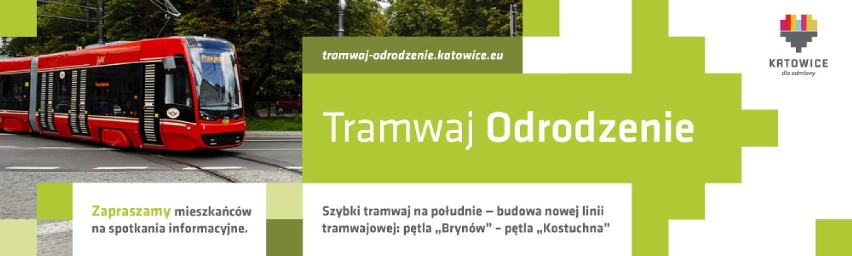 Katowice: "Tramwaj Odrodzenie". Akcja informacyjna ws. budowy linii na południe