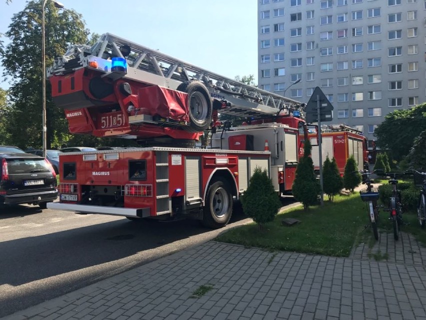 Paliła się potrawa w bloku przy ulicy Klonowej