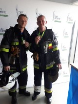 Strażacy ochotnicy z Ostrowa Wielkopolskiego wzięli udział w Mistrzostwach Polski w biegu po schodach Sky Tower Run