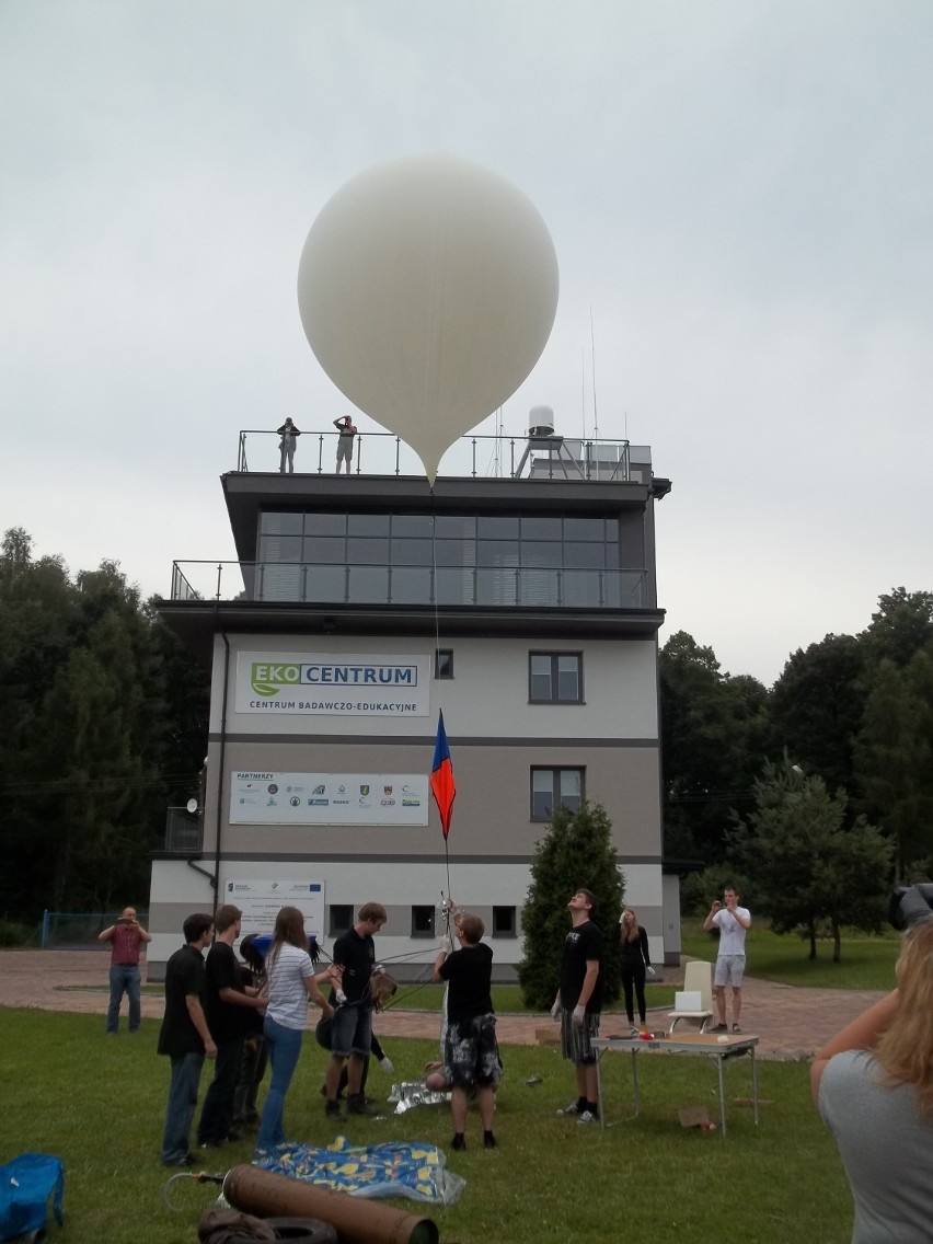 Balon meteorologiczny nad Goczałkowicami