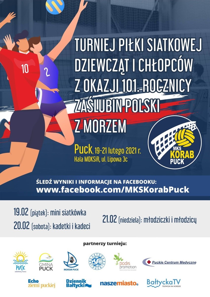 MKS Korab Puck zaprasza na Turniej Piłki Siatkowej Dziewcząt...