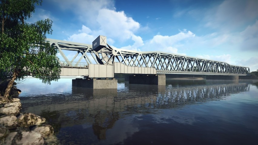 Powstanie nowy most kolejowy na Regalicy w Szczecinie. Obok starego. Tak będzie wyglądał