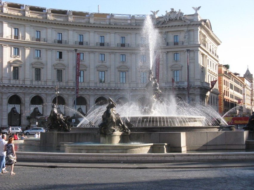 Fontanna na Piazza della Repubblica. fot. Lucyna...