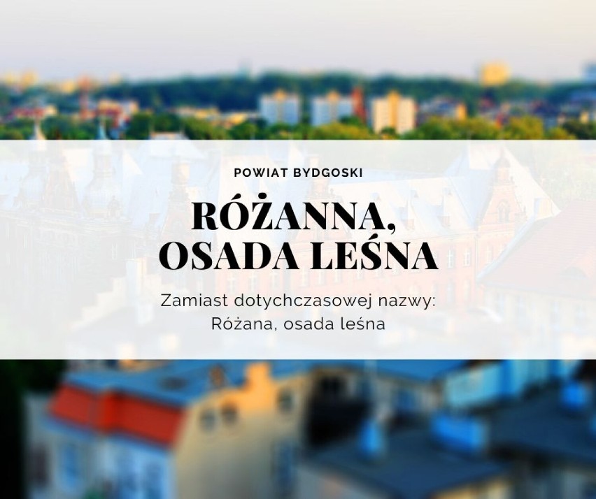 Od 1 stycznia 2023 r. swoje nazwy zmieni aż 228 miejscowości...