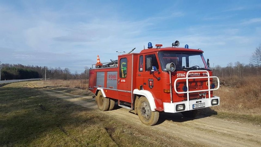 Seria pożarów traw w powiatach bocheńskim i brzeskim