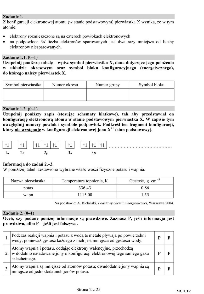 Matura 2016: Chemia. Poziom podstawowy i rozszerzony [arkusze pdf, ODPOWIEDZI]