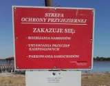 Uwaga! Zakaz parkowania i biwakowania przy plaży