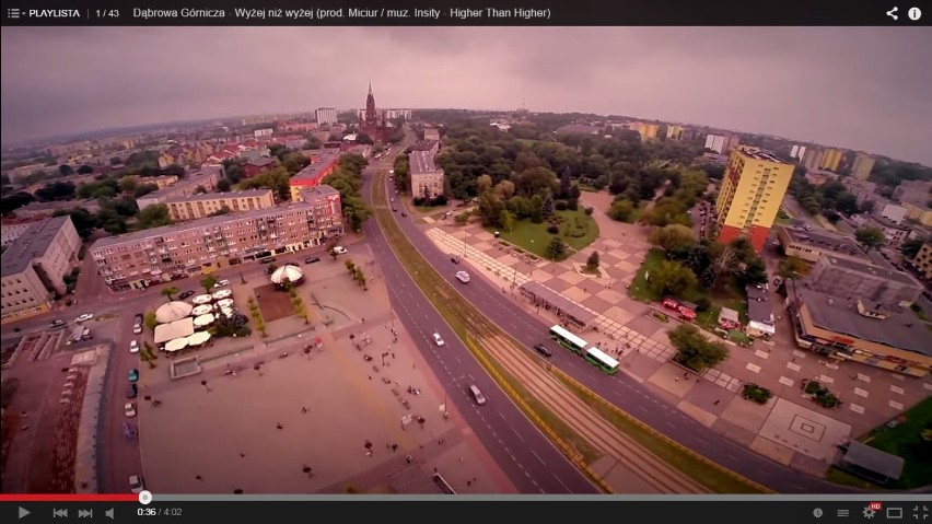 Dąbrowa Górnicza z lotu ptaka. Zobacz film "Wyżej niż wyżej"