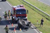 Wypadek na drodze ekspresowej S3 na wysokości Legnicy, zobaczcie zdjęcia