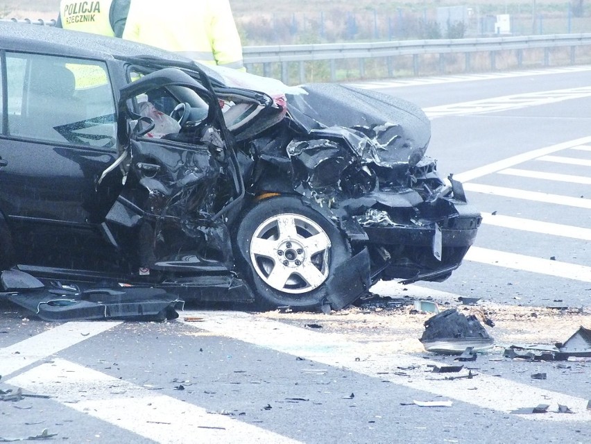 Wypadek na obwodnicy Kraśnika. Dwie osoby został ranne.