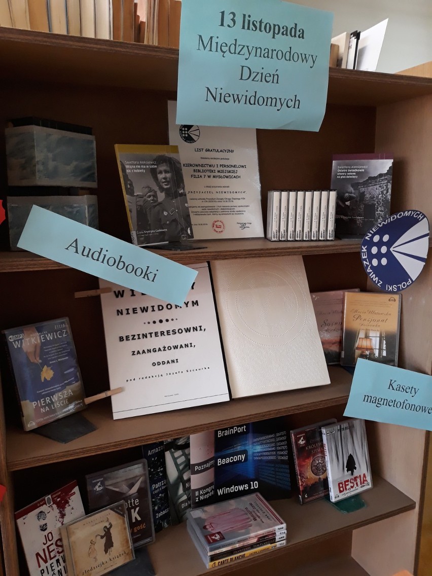 Biblioteka z Mysłowic została „Przyjacielem Niewidomych".